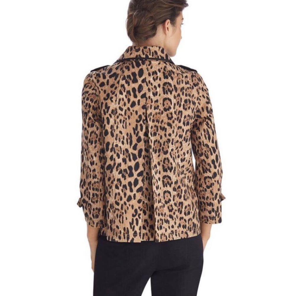 Whbm Leopard Print Swing Jacket - image 4